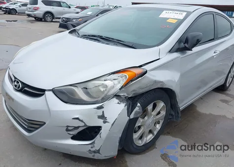 2013 Hyundai Elantra Limited from USA, damaged, VIN KMHDH4AE9DU627379